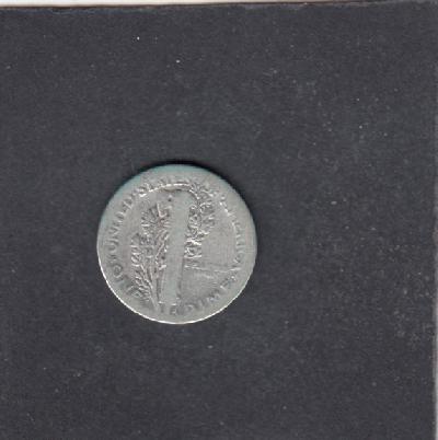 Beschrijving: 1 Dime MERCURY